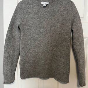 Sag Harbor Women’s 100% Wool Gray Crewneck Sweater